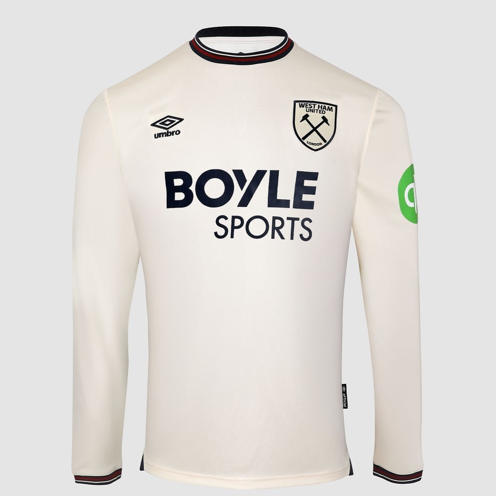 West Ham United 2025/26 Away Long Sleeve Shirt