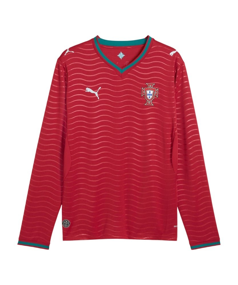 Kid's Portugal 2026 Home World Cup Long Sleeve Shirt