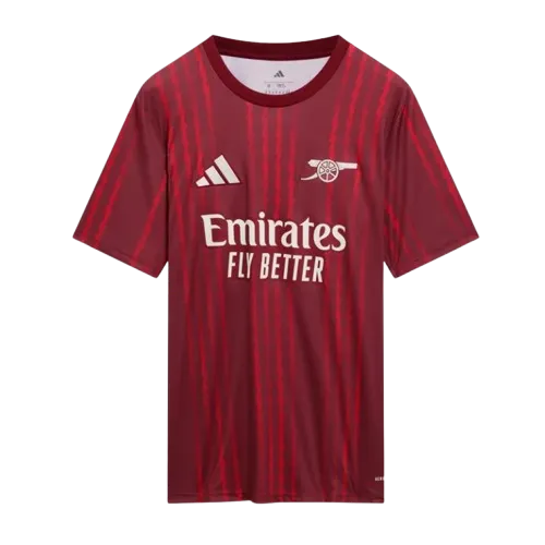 Arsenal 2025/26 Third Pre Match Shirt - Red - Fan Version