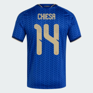Italy 2026 Home World Cup Shirt CHIESA #14