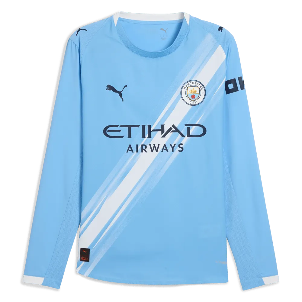Manchester City 2025/26 Home Long Sleeve Shirt