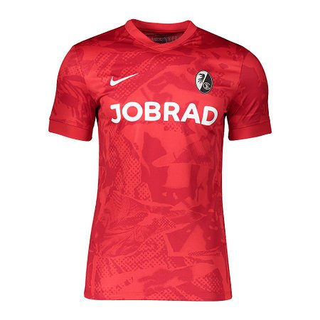 Kid's SC Freiburg 2025/26 Third Warm Up Shirt - Red
