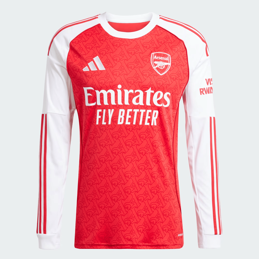 Arsenal 2025/26 Home Long Sleeve Shirt