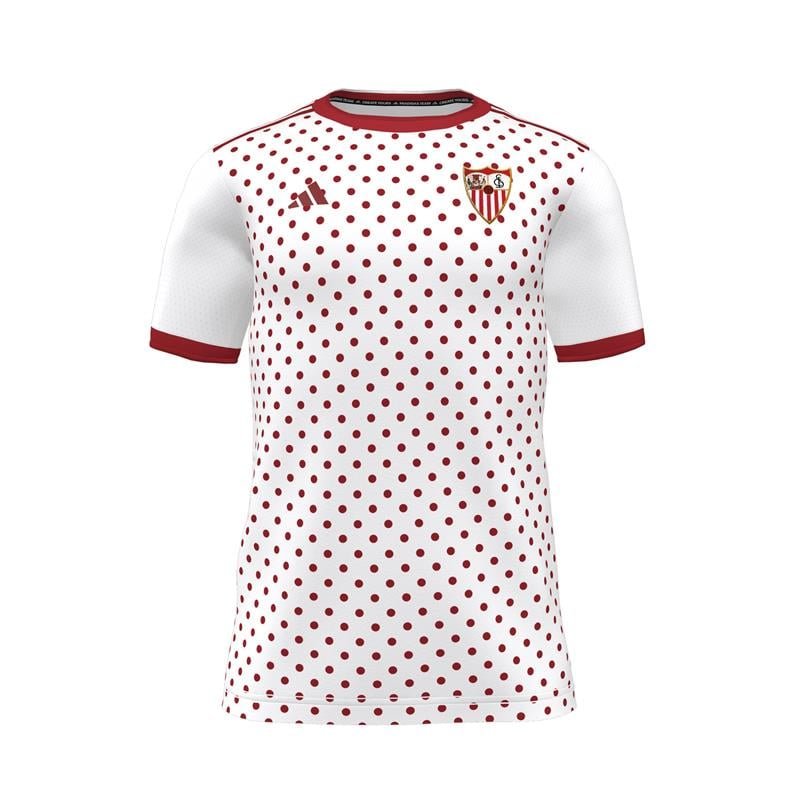Sevilla FC 2025/26 Third Pre Match Shirt - White - Fan Version