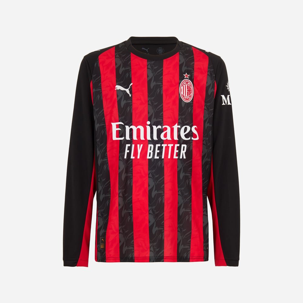 Milan 2025/26 Home Long Sleeve Shirt